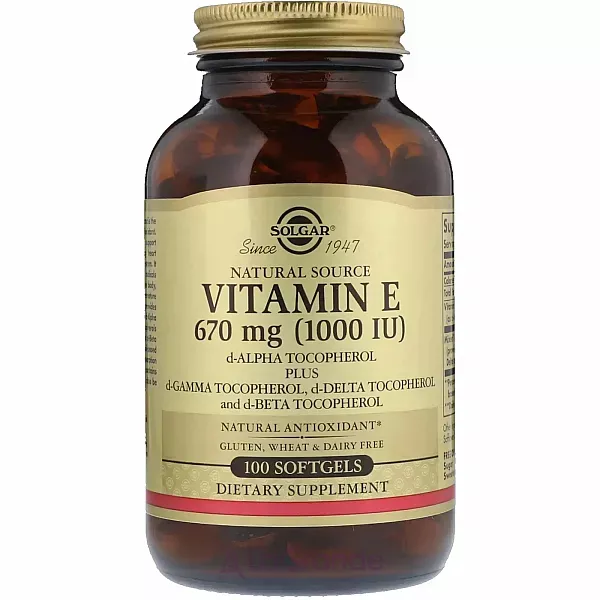 Solgar Natural Vitamin E 670 mg (1000 IU) ĳ������ ������� 