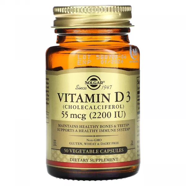 Solgar Vitamin D3 (Cholecalciferol) 55 mcg (2200 IU) ĳ������ ������� 