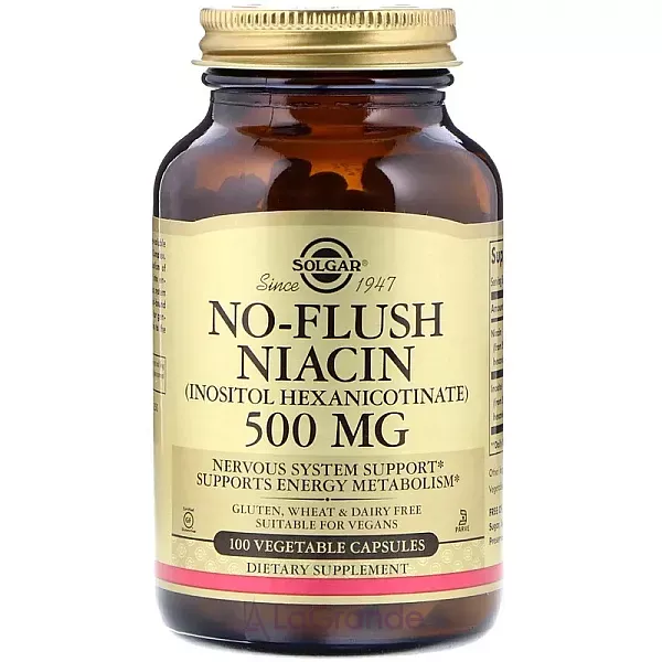 Solgar No-Flush Niacin 500 mg ĳ������ ������� 
