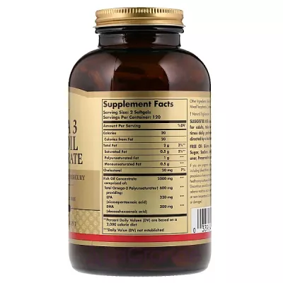 Solgar Omega-3 Fish Oil Concentrate ĳ  