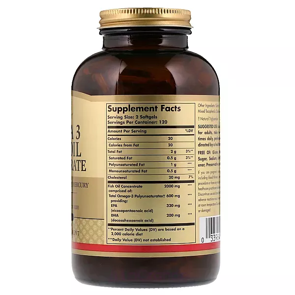 Solgar Omega-3 Fish Oil Concentrate ĳ������ ������� 