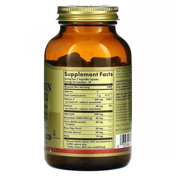 Solgar Quercetin Complex with Ester-C Plus ĳ������ ������� 