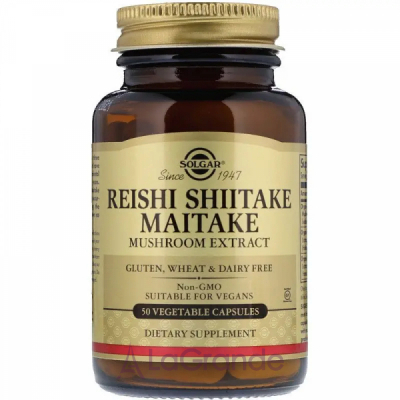 Solgar Reishi Shiitake Maitake Mushroom Extract   