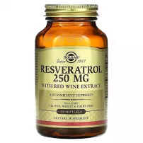 Solgar Resveratrol 250 mg ����������� ������� ��� ��������������� ��������� "�����������", 250 ��