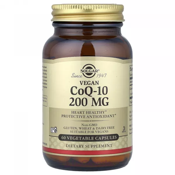 Solgar Vegan CoQ-10 200 mg ĳ������ ������� ��� ���������������� ������� 