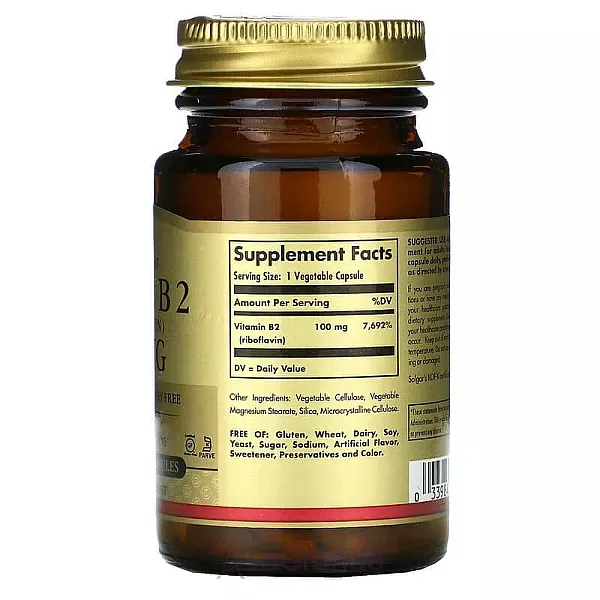 Solgar Vitamin B2 100 mg ĳ������ ������� 