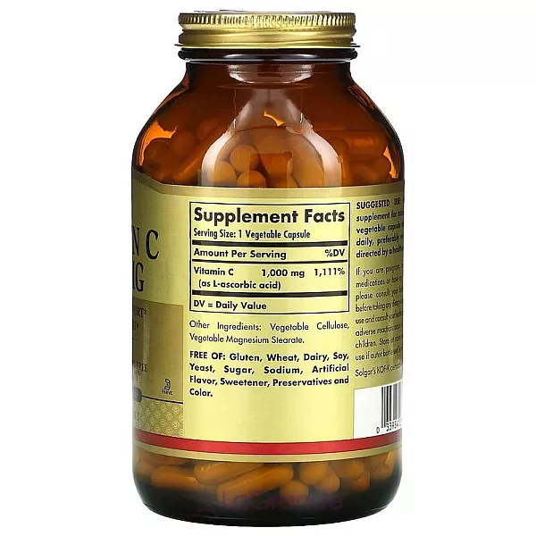 Solgar Vitamin C 1000 mg ĳ������ ������� 