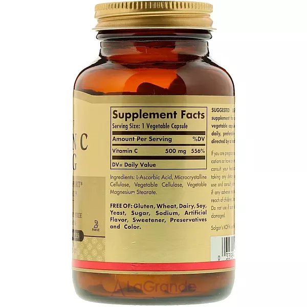 Solgar Vitamin C 500 mg ĳ������ ������� 