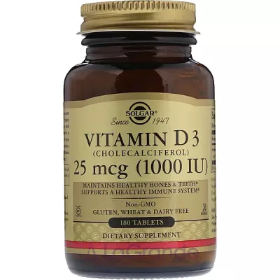 Solgar Vitamin D3 (Cholecalciferol) 25 mcg (1000 IU)   