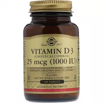 Solgar Vitamin D3 (Cholecalciferol) 25 mcg (1000 IU) ĳ������ ������� "³���� �3 (���������������)", 25 ��� (1000 ��), � ���������