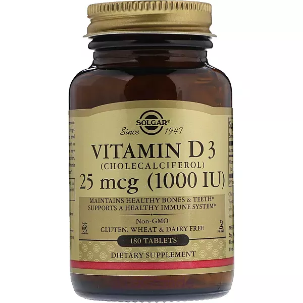 Solgar Vitamin D3 (Cholecalciferol) 25 mcg (1000 IU) ĳ������ ������� 