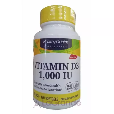 Healthy Origins Vitamin D3 in MCT Oil 1000 IU ĳ  