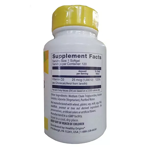 Healthy Origins Vitamin D3 in MCT Oil 1000 IU ĳ������ ������� 