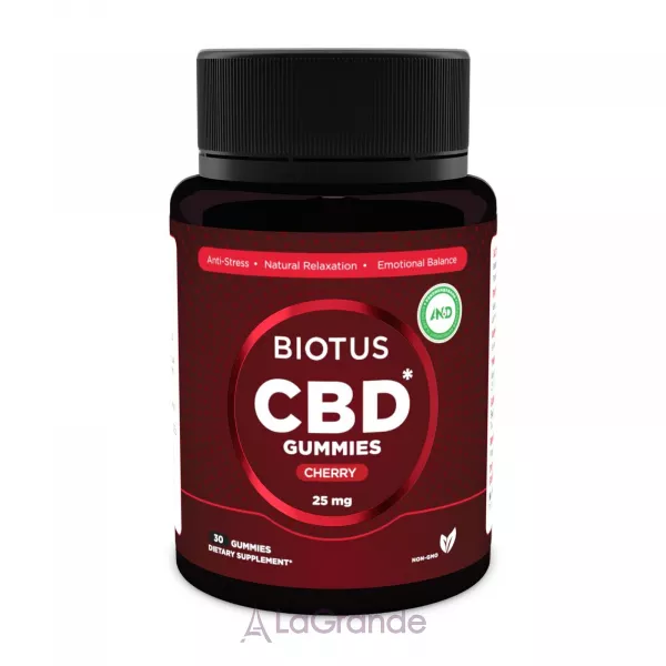 Biotus CBD Gummies Cherry 25 mg ĳ������ ������� ��� �������� ���������� �� ��������� ������'� 