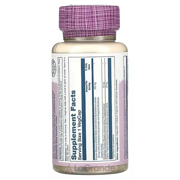 Solaray Activated Broccoli Seed Extract 350 mg ĳ������ ������� 