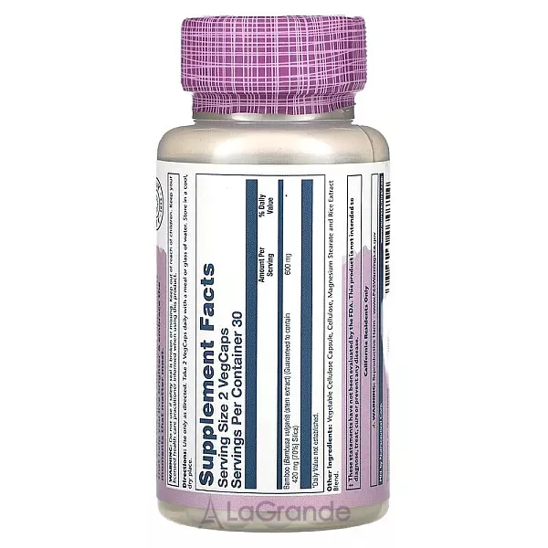 Solaray Bamboo Stem Extract 300 mg ĳ������ ������� 