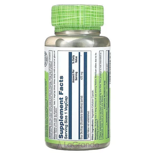 Solaray Blue Skullcap 425 mg ĳ������ ������� 