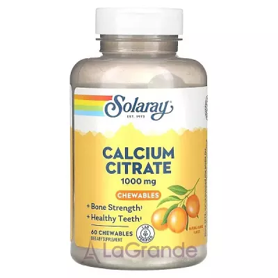 Solaray Calcium Citrate Orange Flavor 1000 mg   