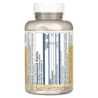 Solaray Calcium Citrate Orange Flavor 1000 mg ĳ  