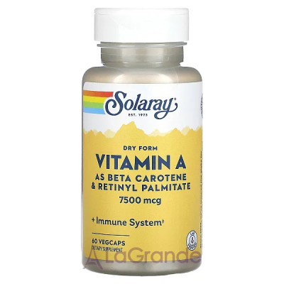 Solaray Dry Form Vitamin A 7500 mcg ĳ  