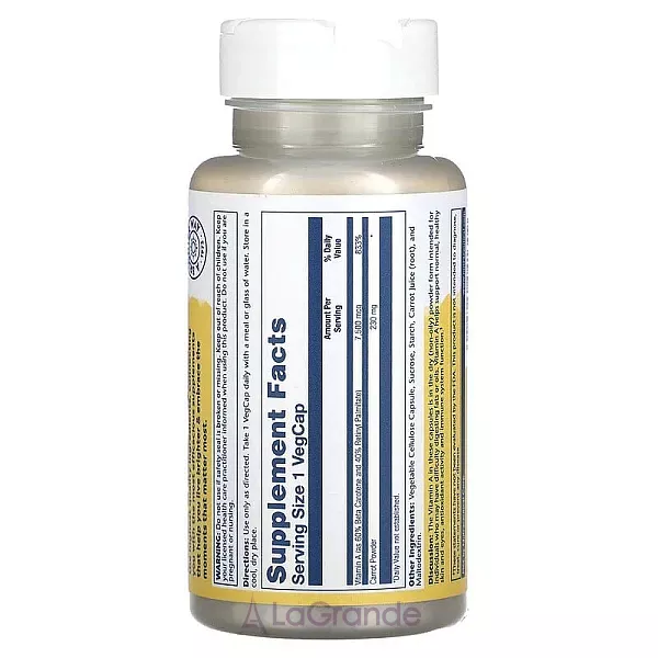 Solaray Dry Form Vitamin A 7500 mcg ĳ������ ������� 