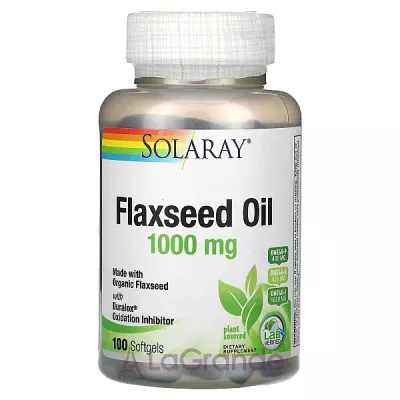 Solaray Flaxseed Oil 1000 mg ĳ  