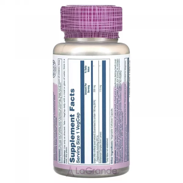 Solaray Grape Seed 200 mg ����������� ������� 