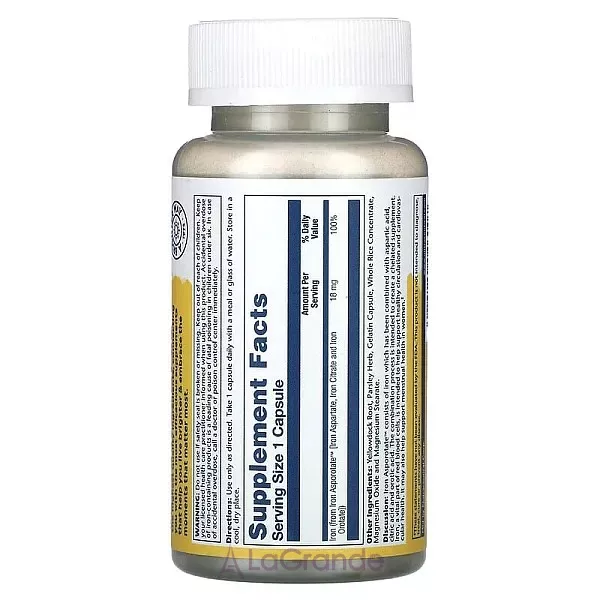 Solaray Iron Asporotate 18 mg ����������� ������� 