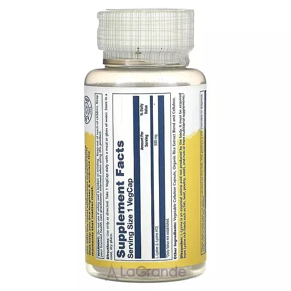 Solaray L-Lysine 500 mg ĳ������ ������� 