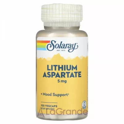 Solaray Lithium Aspartate 5 mg ĳ  