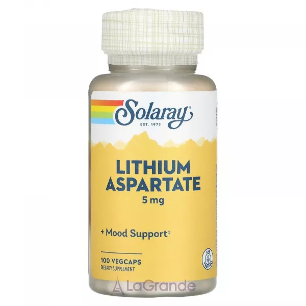 Solaray Lithium Aspartate 5 mg ����������� ������� 