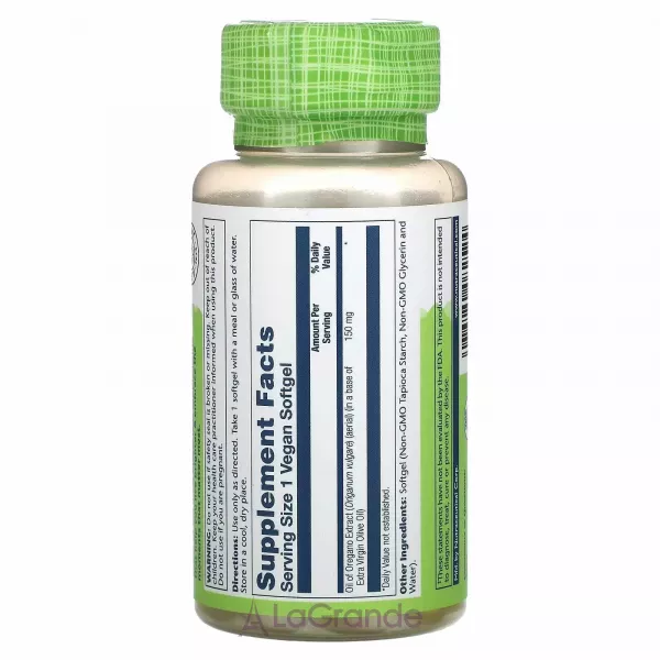 Solaray Oil of Oregano 150 mg ĳ������ ������� 