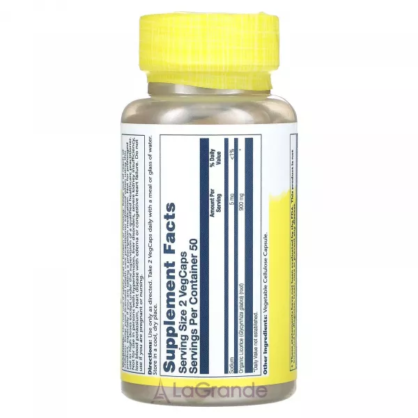 Solaray Organically Grown Licorice 900 mg ĳ������ ������� 