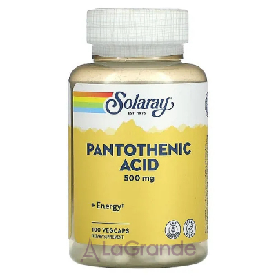 Solaray Pantothenic Acid 500 mg   