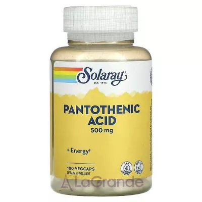 Solaray Pantothenic Acid 500 mg ĳ  