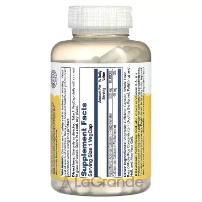 Solaray Pantothenic Acid 500 mg   