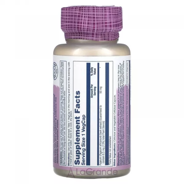 Solaray Pygeum Africanum 50 mg ĳ������ ������� 