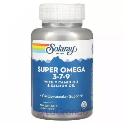 Solaray Super Omega 3-7-9 with Vitamin D3   