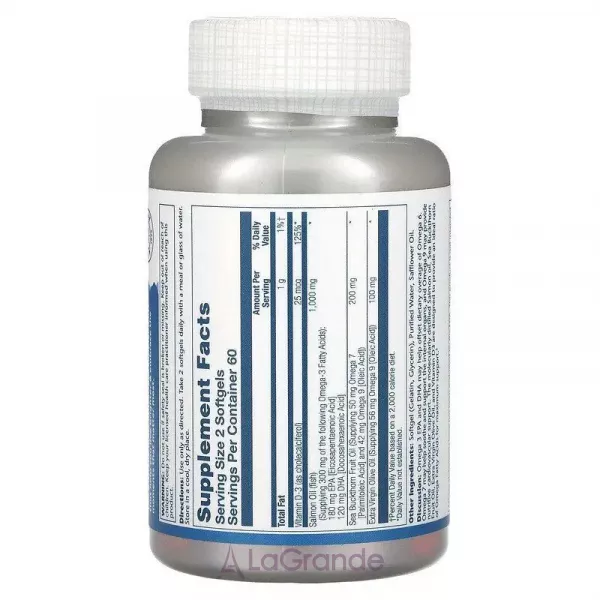 Solaray Super Omega 3-7-9 with Vitamin D3 ����������� ������� 