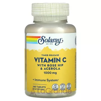 Solaray Timed Release Vitamin C 1000 mg ĳ  