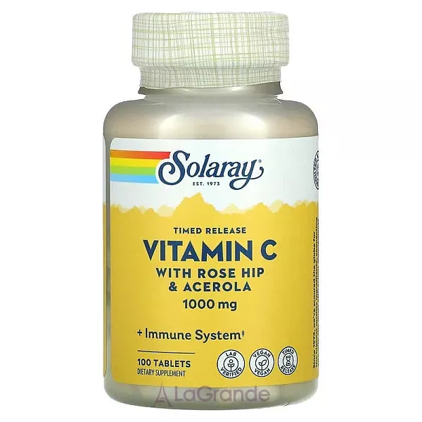 Solaray Timed Release Vitamin C 1000 mg ĳ������ ������� 