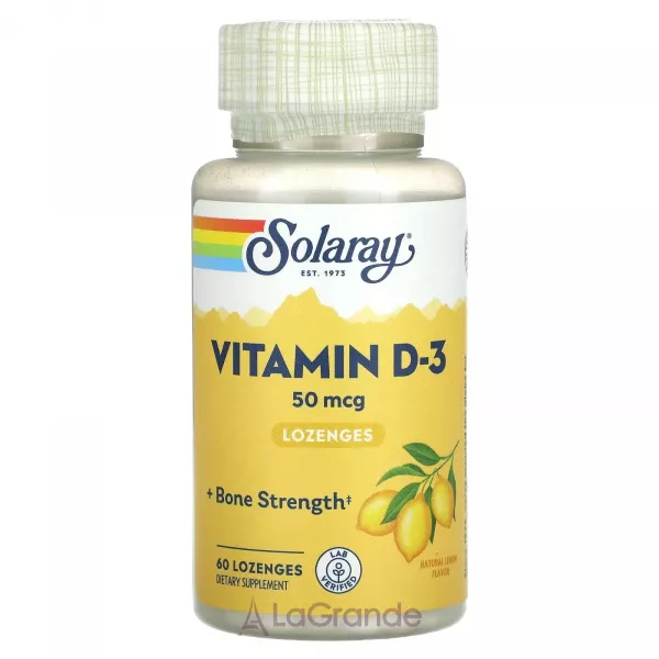 Solaray Vitamin D-3 50 m�g ����������� ������� 