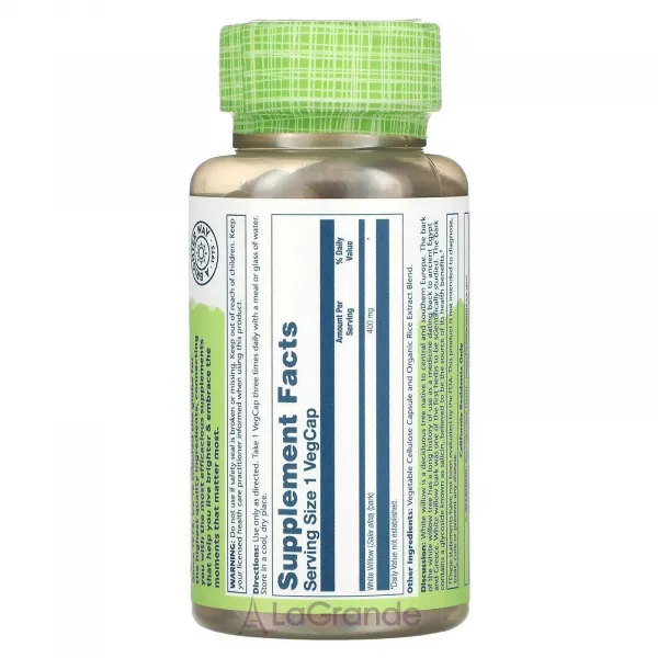 Solaray White Willow 400 mg ĳ������ ������� 