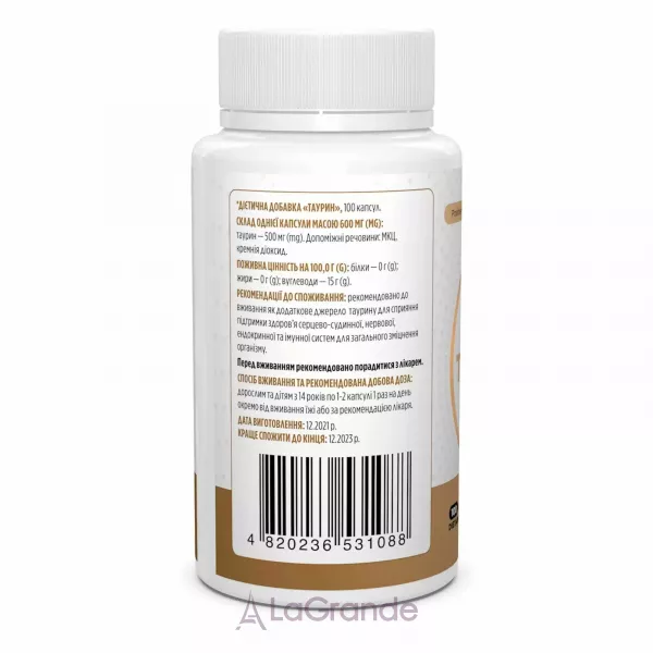 Biotus Taurine 500 mg ĳ������ ������� ��� �������� ������ �'��� 