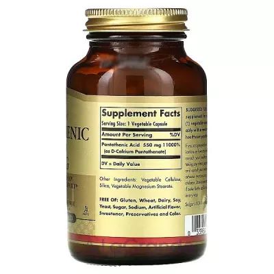 Solgar Pantothenic Acid 550 mg ĳ  