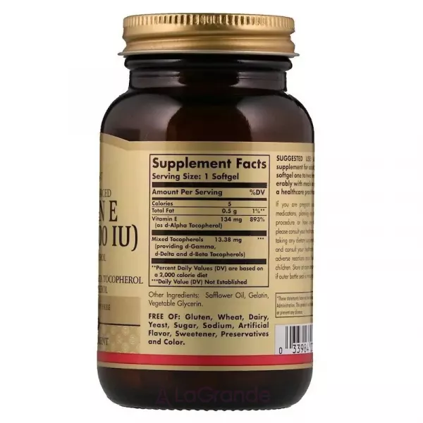 Solgar Vitamin E 134 mg (200 IU) ĳ������ ������� 