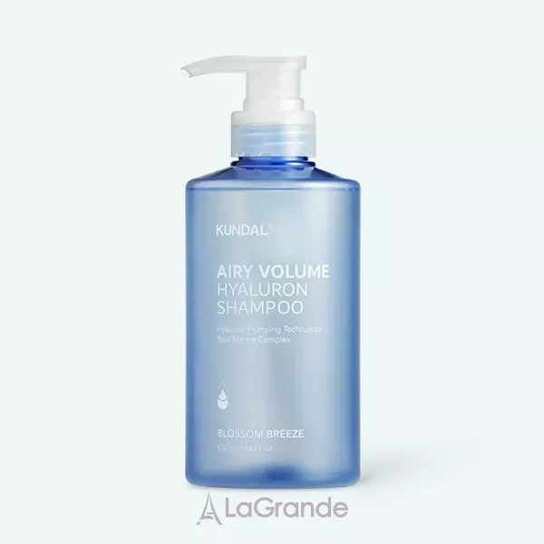 Kundal Airy Volume Hyaluron Shampoo Blossom Breeze ������� ��� ��'��� �������