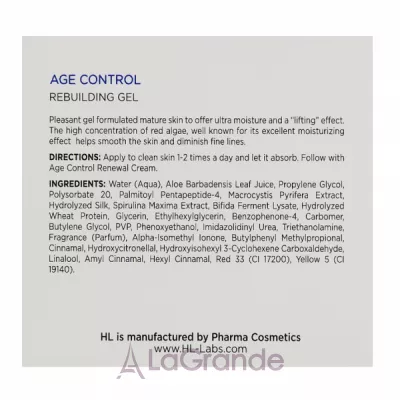 Holy Land Cosmetics Age Control Rebuilding Gel ³   