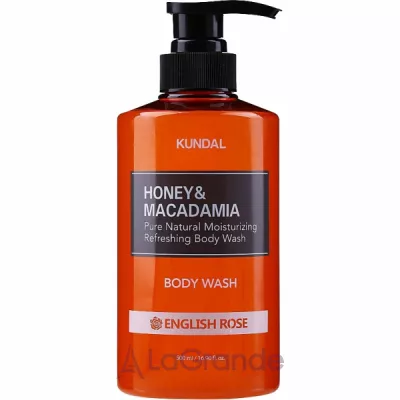 Kundal Honey & Macadamia Body Wash English Rose          