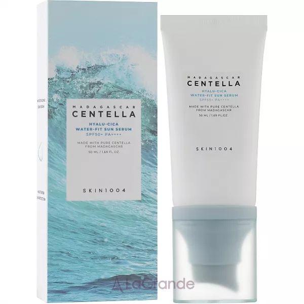 Skin1004 Madagascar Centella Hyalu-cica Water-fit Sun Serum ��������� ��� ���� �� ������ � ��������������� ��������� ������������ ������� SPF 50+